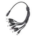 thumbnail image 1 of 5.5x2.1mm 1 Female to 8 Male Power Cord Splitter Adapter Cable Extension for CCTV Camera Adapter Cable Splitter Power Splitter Cable, 1 of 7