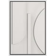 thumbnail image 2 of PixonSign Framed Wall Art White Geometric Mid-Century Polygon Landscape Abstract Geometry Paintings Minimalism Modern Art Decor Contemporary Canvas Prints Fine Art for Rooms - 16"x24" White, 2 of 5