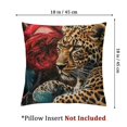 thumbnail image 4 of nygtbtfer Pillow Set of 2 Rose Floral Print Decorative Throw Pillow Covers Cases Home Decor Botanical Flowers Pattern Red Brown Cushion Case for Couch Sofa Outdoor White, 4 of 7