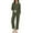 Army Green, variant on Ekouaer Waffle Knit Pajamas for Women Set Long Sleeve Pants Pj Henley Tops Lounge Sets Comfy Sleepwear with Pockets