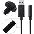 thumbnail image 4 of Adaptador de audio USB a conector de auriculares de 3,5 mm (4 unidades), tarjeta de sonido estéreo externa para PC, portátil, etc. (0,6 pies), 4 of 6