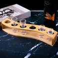 thumbnail image 3 of 2X Shot Glass Holder Set-1Oz/30Ml Shot Glass Set Bamboo Shot Glass Holder, 6Pcs Shot Glass Set, Perfect for Party, Bar, 3 of 5
