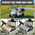 thumbnail image 4 of Garronmavis Black Dog Claws Golf Cart Seat Cover Set Universal for All Brand, Lightweight Front Seat Covers Breathable Air Polyester Fabric Washable for Summer Spring Fall Winter, 4 of 6