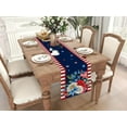 thumbnail image 6 of Linen Watercolor Red White and Blue American Flag Stars Table Runner 90 Inches Long 4th of July Memorial Day Veterans Day Patriotic Decoration and Supplies for Home, 6 of 6
