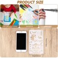 thumbnail image 3 of 28 Pieces Letter and Number Stencils Reusable Plastic Letter Stencils Alphabet Journal Stencils Font Templates for Notebook, Diary, Scrapbook, DIY Drawing Template on Wood Glass Door Holiday Decor, 3 of 7