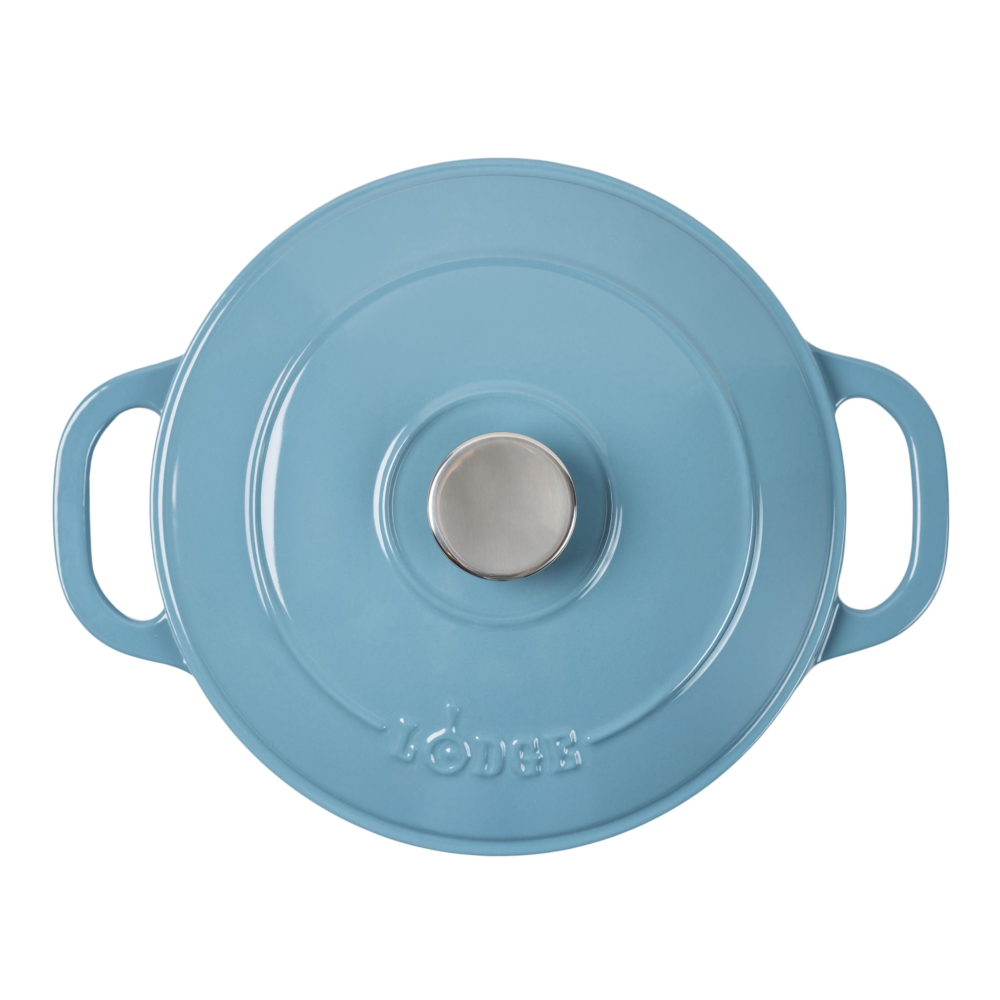 Lodge 5.5 Quart Ocean Enamel Cast Iron Dutch Oven