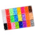 thumbnail image 4 of Kit de de fusibles de 5 mm prácticas para manualidades, manualidades, juguetes con tableros de clavijas, papel de planchar, juguet 24 colores Gloria Perlas de fusible, 4 of 9