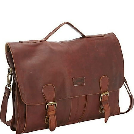 UPC: 0683422387562 | Sharo Soft Leather Laptop Messenger Bag and Brief Extra Wide for 17  Laptop