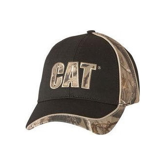 CAT  MERCHANDISE 1128037RT PANEL CAP  BLACK  REALTREE CAMO