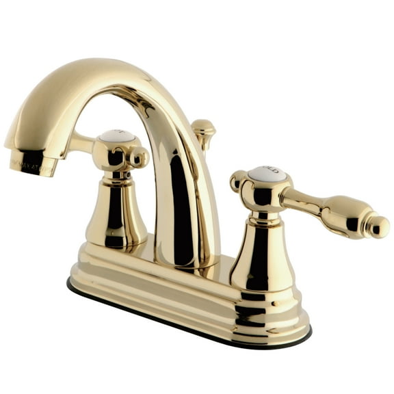 Kingston Brass KS7612TAL 4 in. Centerset Bathroom Faucet, Polished Brass