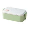 Compartmentalised Bento Box with Cutlery Microwaveable Plastic Lunch