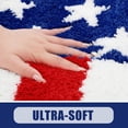 thumbnail image 5 of Patriotic Welcome Doormat for 4th of July Indoor Outdoor, Non-Slip Rubber Backing American Flag Design with Hearts, Red White Blue Holiday Front Door Mat, 5 of 7