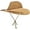 Khaki, variant on Straw Cowboy Hat Wide Brim Sun Hat Cowgirl Summer Panama Hat with Chin Strap Men Women KidTravel Outdoor Famliy Hat