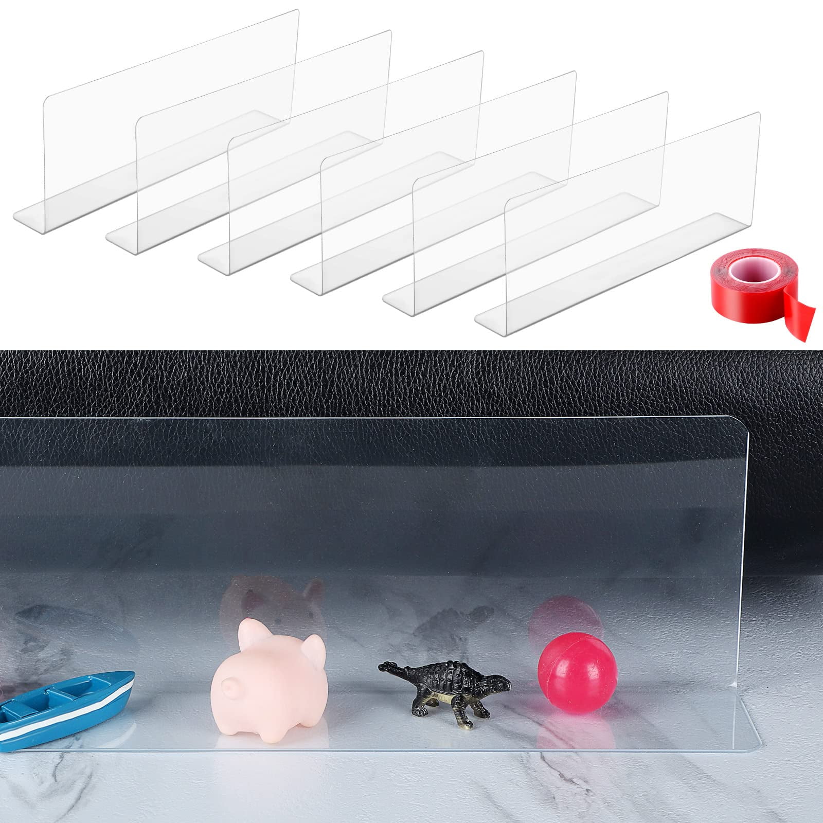 BESTLUBE Under Bed Blocker for Pets 6 Pack, 5 inches High Under Bed Pet