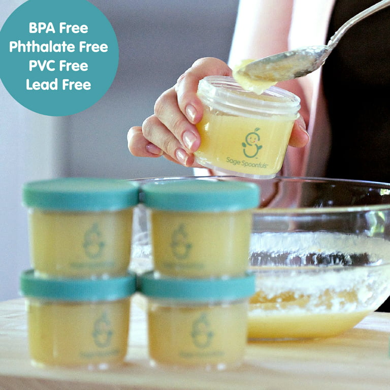 Glass Baby Food Storage Jars 12 Pack - 4oz