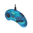 thumbnail image 3 of Controlador USB Retro-Bit Sega Genesis de 6 botones, azul transparente, 3 of 9