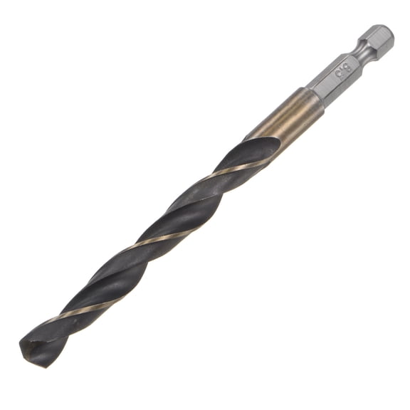 Uxcell High Speed Steel Twist Drill Bit, 8.5mm Drilling Dia. with 1/4 Inch Hex Shank 117mm Length