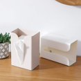 thumbnail image 6 of Kitchen Napkin Box, Wall Mounted Drawer Box, Toilet Paper Holder, Toilet Paper Storage Box, Wall Mounted Napkin Box, No Drilling Required, Apricot, 6 of 6