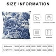 thumbnail image 5 of FUMJ Blue and White Porcelain Floral Throw Pillow Covers Vintage Chinoiserie Blue Floral Decorative Couch Pillowcases Cushion Covers for Living Room Bedroom Sofa Outdoor,, 5 of 5
