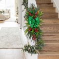 thumbnail image 6 of GUOOL Artificial Christmas Swag Christmas Stair Swag Decoration Stair Garland Xmas Stairway Swag for Mantle Railing Wall Home Decor Green, 6 of 9