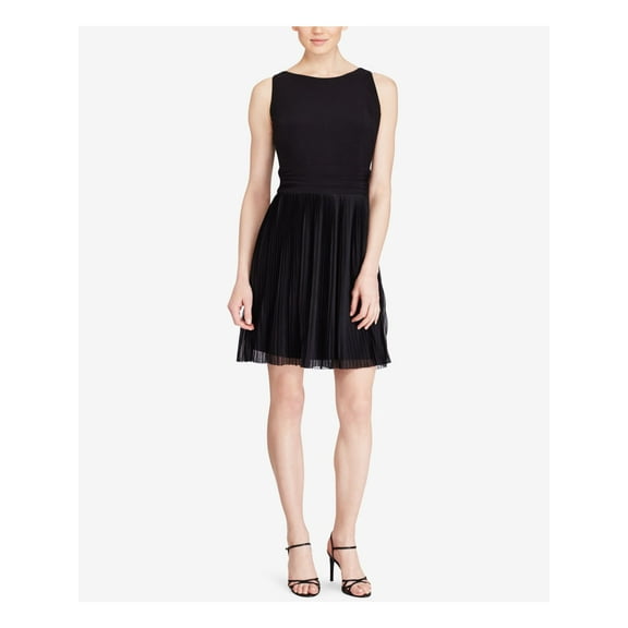 AMERICAN LIVING $89 Womens New 1172 Black Fit   Flare Dress 8 B B