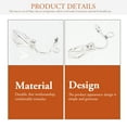 thumbnail image 3 of Weiweiguan 50 Pcs Clip-on Base de Boucles d'Oreilles Sûr Non Percé Clips d'Oreilles Femmes Matériel DIY, 3 of 7