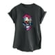 thumbnail image 1 of Mujeres Fahion Cuello redondo Mangas caídas Hombros Desgastados Estilo retro Camiseta Nupcial Verano Blusa Túnica Tops Fridja  bn2545, 1 of 4