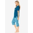 thumbnail image 3 of Dreams & Co. Plus Size 2-Piece Capri PJ Set, 3 of 6