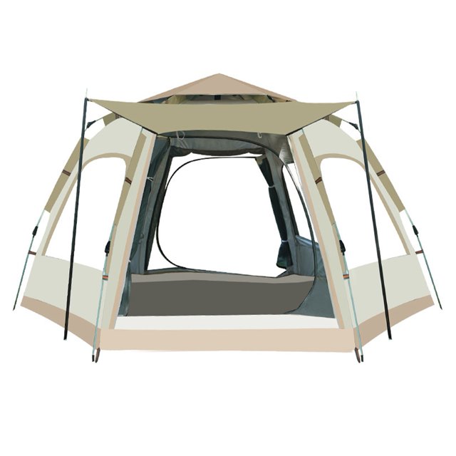 La tienda de campaña emergente simple engrosa la tienda de campaña de campamento familiar automática Oxford a prueba de agua y rayos ultravioleta a prueba de viento, la mochila de pesca l