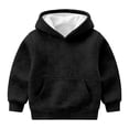 thumbnail image 6 of WhouRiu Boys Girls Solid Color Hoodie Kids Unisex Long Sleeve Hooded Pullover With Pockets Autumn Winter Cozy Everyday Sweatshirts,7-8 Years, 6 of 6