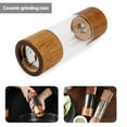 Qtmnekly Pepper Grinder Transparent Pepper Mill Salt Grinding Ceramic