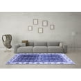 thumbnail image 3 of Ahgly Company Indoor Square Oriental Blue Traditional Area Rugs, 5' Square, 3 of 4
