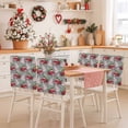 thumbnail image 2 of Christmas Chair Covers Set of 8 Christmas Truck Xmas Pine Tree Snowflakes Grey Red Chair Back Covers Stretch Removable Washable Slipcovers Protector for Dining Room Kitchen Party Decor, 2 of 5