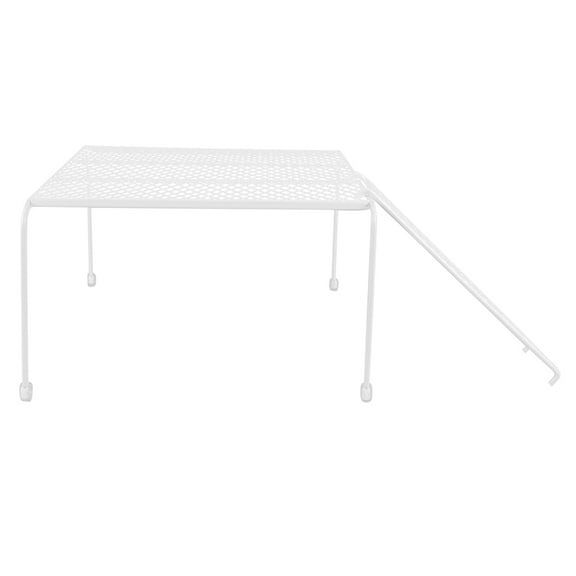 HOOWIFFY White Iron Chicken Coop Ladder Ramp Small Pet Platform for Chickens