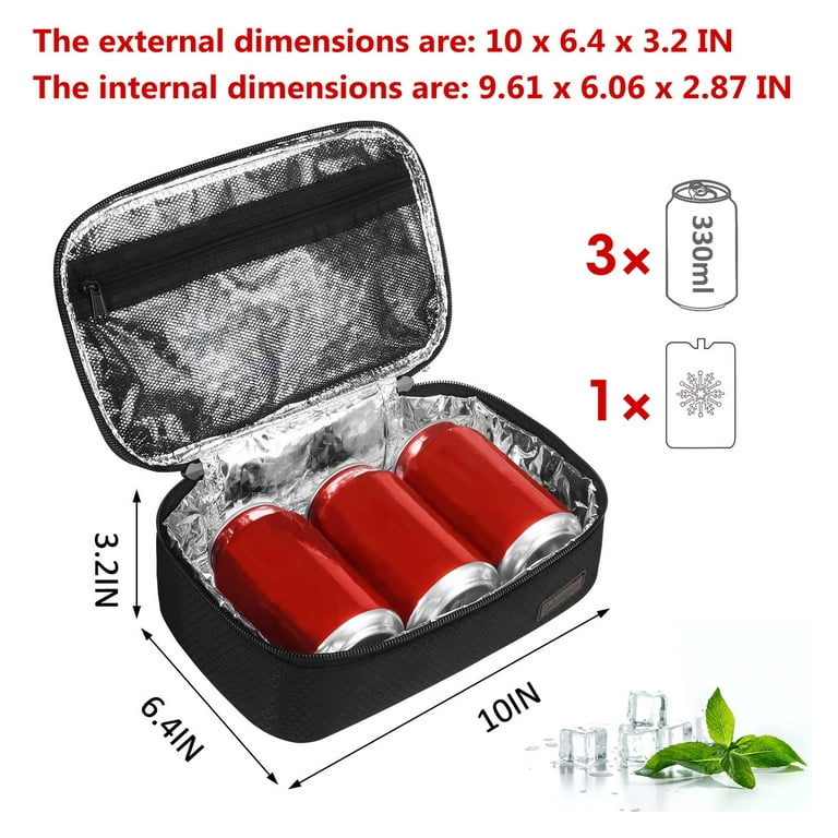 Small Lunch Bag Mini Lunch Box Insulated Lunch Bag For Men Women Petty Lunch  Box For Kids Adult Portable Lunch Pail Thermal Lunch Containers Reusable