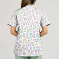 thumbnail image 5 of BDPORKAS Plus Size Scrubs for Women Nurse Uniforms Breathable Short Sleeve with Pocket Scrub Tops Cute Animal Printed Comfy Holiday Shirts, 5 of 6