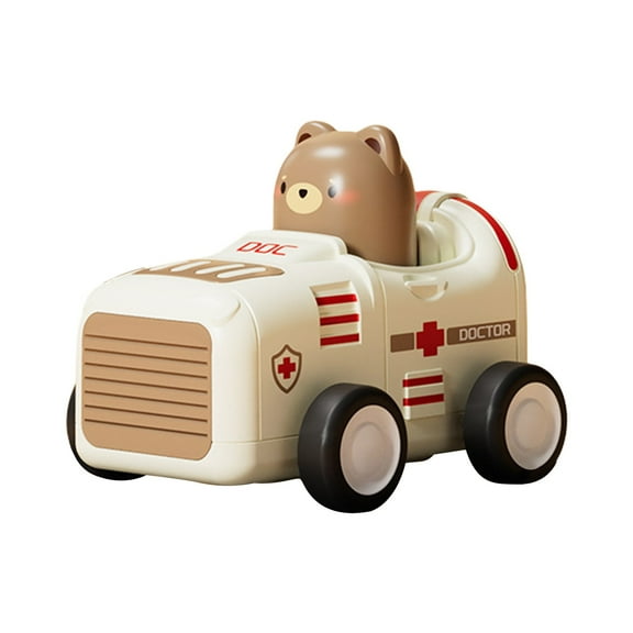 KOYPTL Animals Press and Go Toy Car for Toddlers Ages 2 3 4 5 6,Transparent Gear Car Pull Back Car,Lightweight and Portable Baby soothing Toy Gift for Boys Girls Christmas Stocking Stuffers