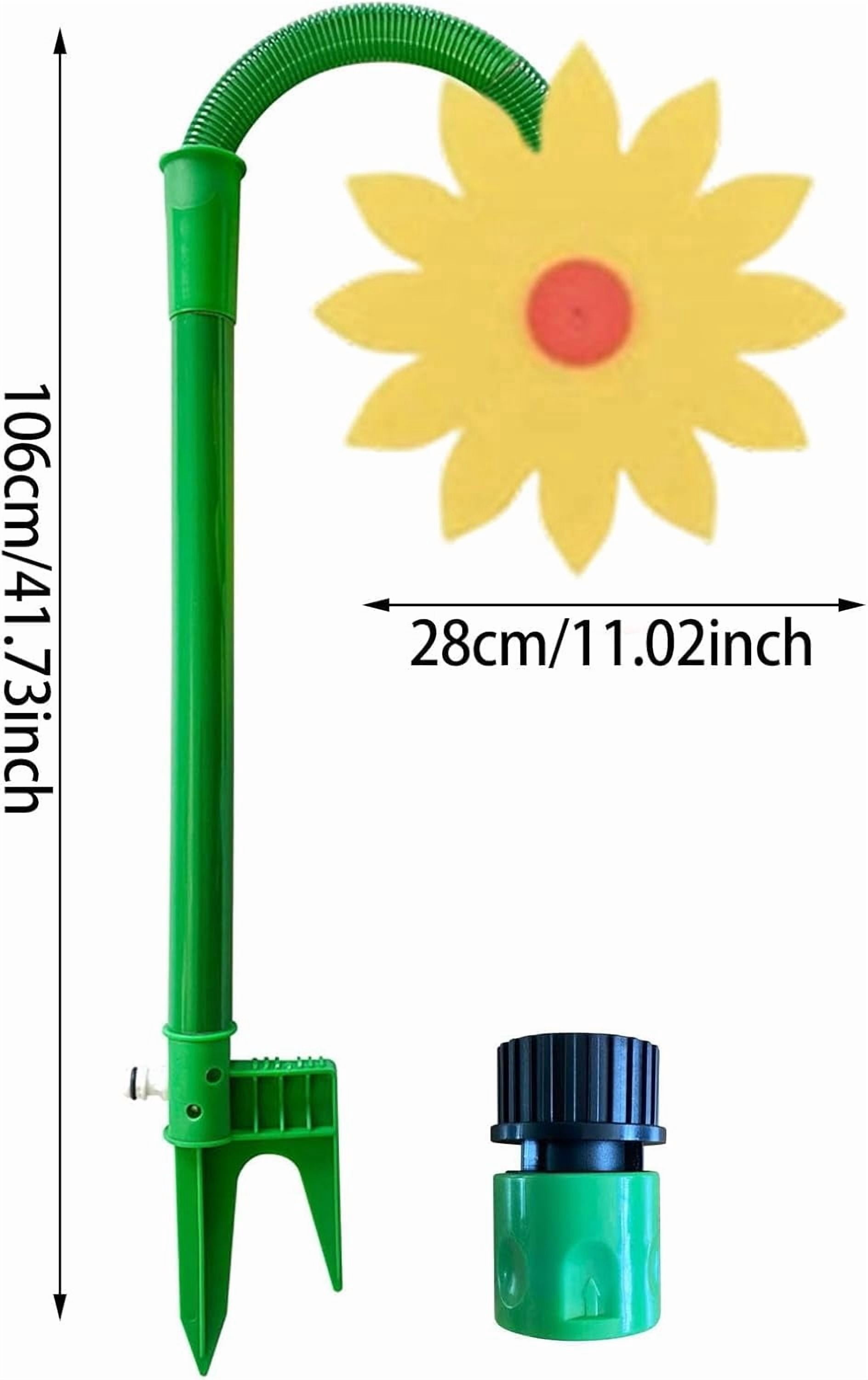 Crazy Dancing Daisy 360° Rotating Sunflower Sprinkler – Fun Lawn & Garden Irrigation Tool for Kids, Pets, Yard Watering & Play(RL White 1 PC)