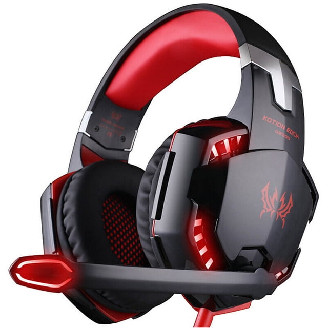 G2000 Auriculares para juegos con micrófono PC Gamer Auriculares estéreo de 3,5 mm con cancelac Kotion Each Auriculares