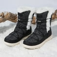thumbnail image 2 of BURUDANI Women's Faux Lace-Up Winter Snow Boots, 2 of 6