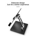 thumbnail image 3 of ruzhgo Tablet Holder Bracket Adjustable Universal Alloy Desktop Stand Bearing Storage Rack Household Dormitory Company Office Silver Type1 Gray Type2, 3 of 6