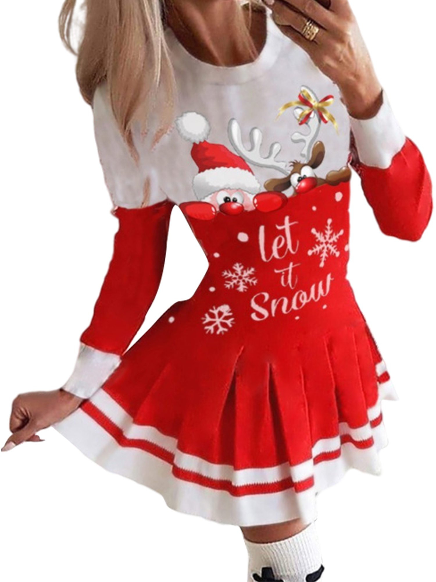 Beiwei Womens Sexy Christmas Dresses 