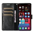 thumbnail image 6 of Allytechgroup Wallet Phone Case for iPhone 16 Plus with Credit Card Slot, PU Leather Flip Case with Lanyard Kickstand for Women Girls Shockproof Back Cover for iPhone 16 Plus, Black, 6 of 6