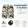 thumbnail image 5 of Sigee Game Controller Print Mens Swim Trunks with Compression Liner Quick Dry Swim Stretch Beach Shorts with Pockets,S-3XL, 5 of 7