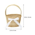 thumbnail image 3 of Cesta de mano para huevos de Pascua, cesta de arpillera para boda, niña, cestas de escritorio, 6 uds., 3 of 5