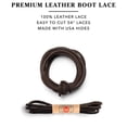 thumbnail image 7 of Cobbler's Choice Leather Boot Lace - 54 Inches - Chocolate, 7 of 7