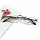 thumbnail image 5 of Reading Glasses Metal Spring Hinges Half Moon Semi Rimless Readers 1, 5 of 5