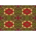 thumbnail image 1 of Ahgly Company Indoor Rectangle Patterned Dark Golden Rod Brown Area Rugs, 2' x 4', 1 of 6