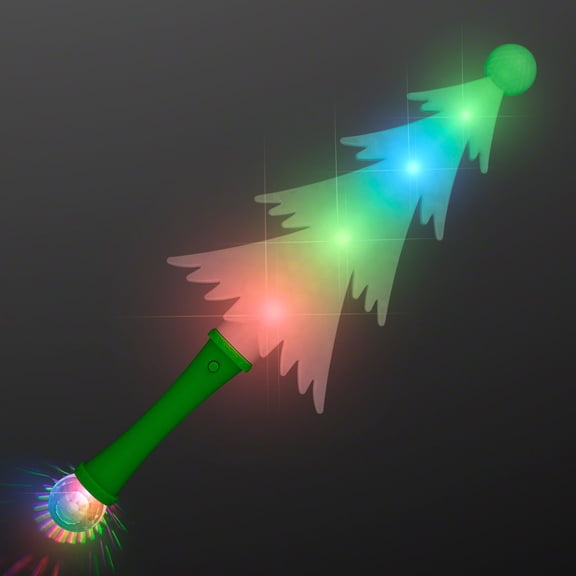 FlashingBlinkyLights Frosty Christmas Tree LED Light Up Wand
