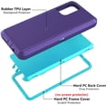 thumbnail image 2 of HSHDLDF Samsung Galaxy A71 4G Case, Samsung Galaxy A71 4G Case Soft TPU Hard PC Heavy Duty Shockproof 3 Layer Cover for Samsung Galaxy A71 4G (Dark Purple), 2 of 5